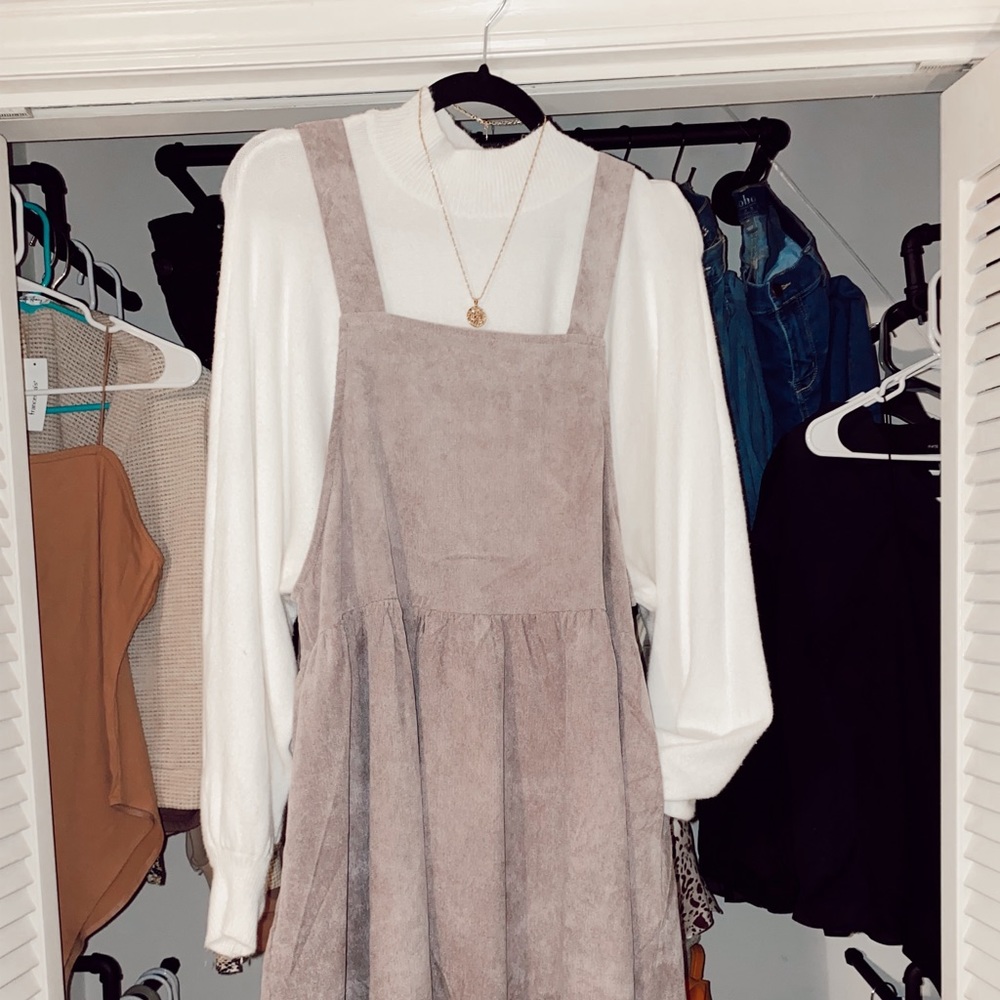 Cute overall purple dress *sweater not included*